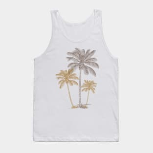 Retro vintage palm trees Tank Top